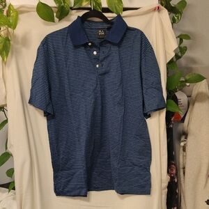 Jos. A. Bank Navy Striped Polo Shirt